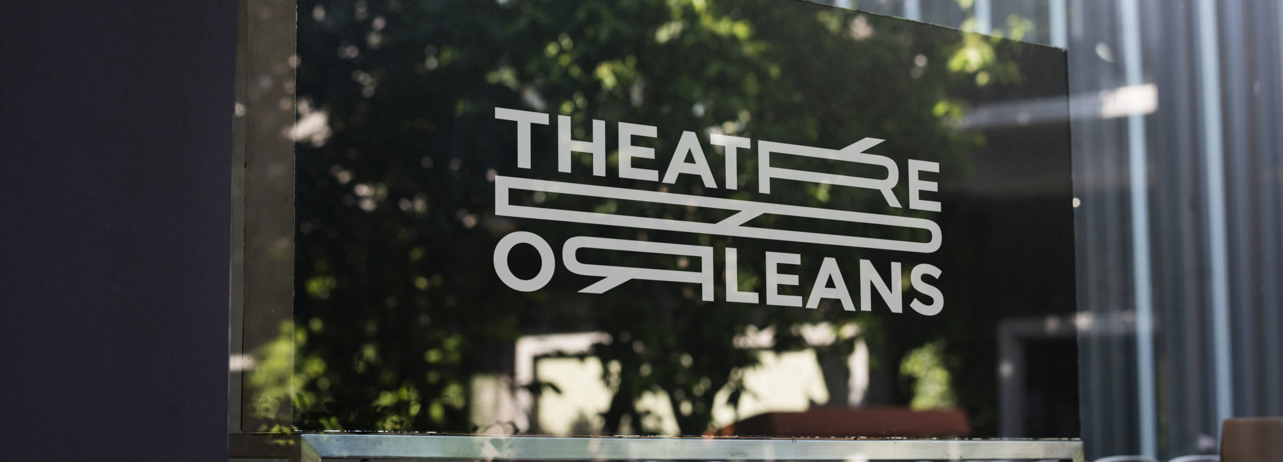 Window sign mockup in a shop